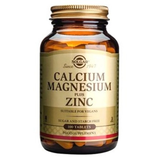 SOLGAR CALCIUM MAGNESIUM PLUS ZINC - Online Apoteka SOLGAR CALCIUM MAGNESIUM PLUS ZINC